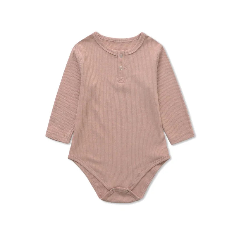 Doux Cocon – Combinaison Bébé Manches Longues en Coton