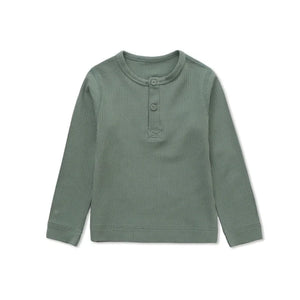 Doux Rib – Kids Long Sleeve Cotton T-Shirt