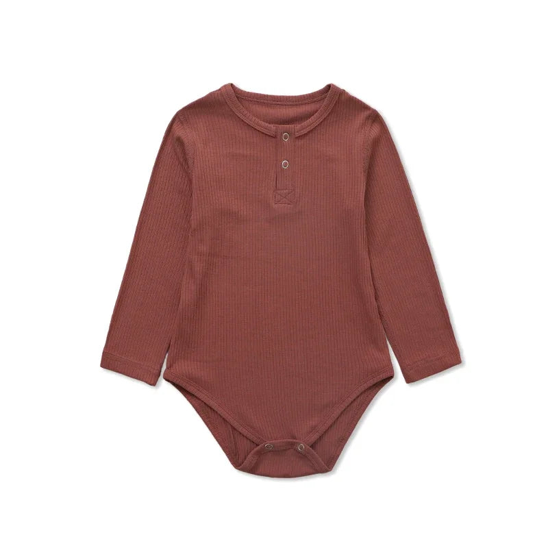 Doux Cocon – Combinaison Bébé Manches Longues en Coton